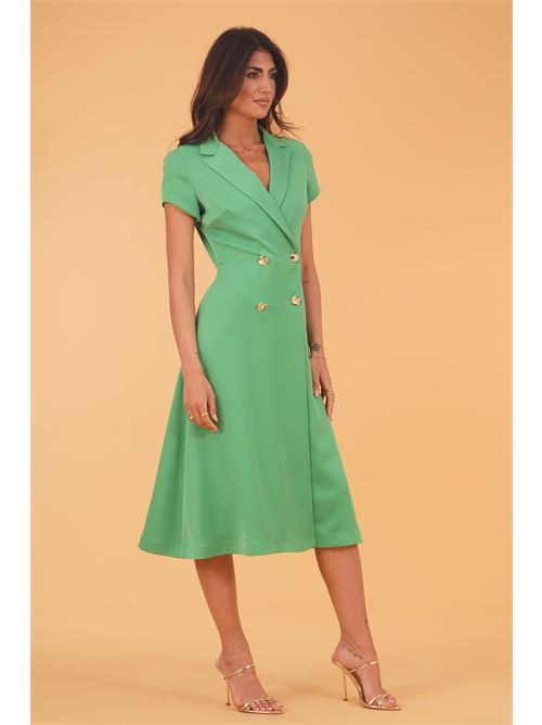 Abito in crepe GM by Gai Mattiolo | GM3741VERDE